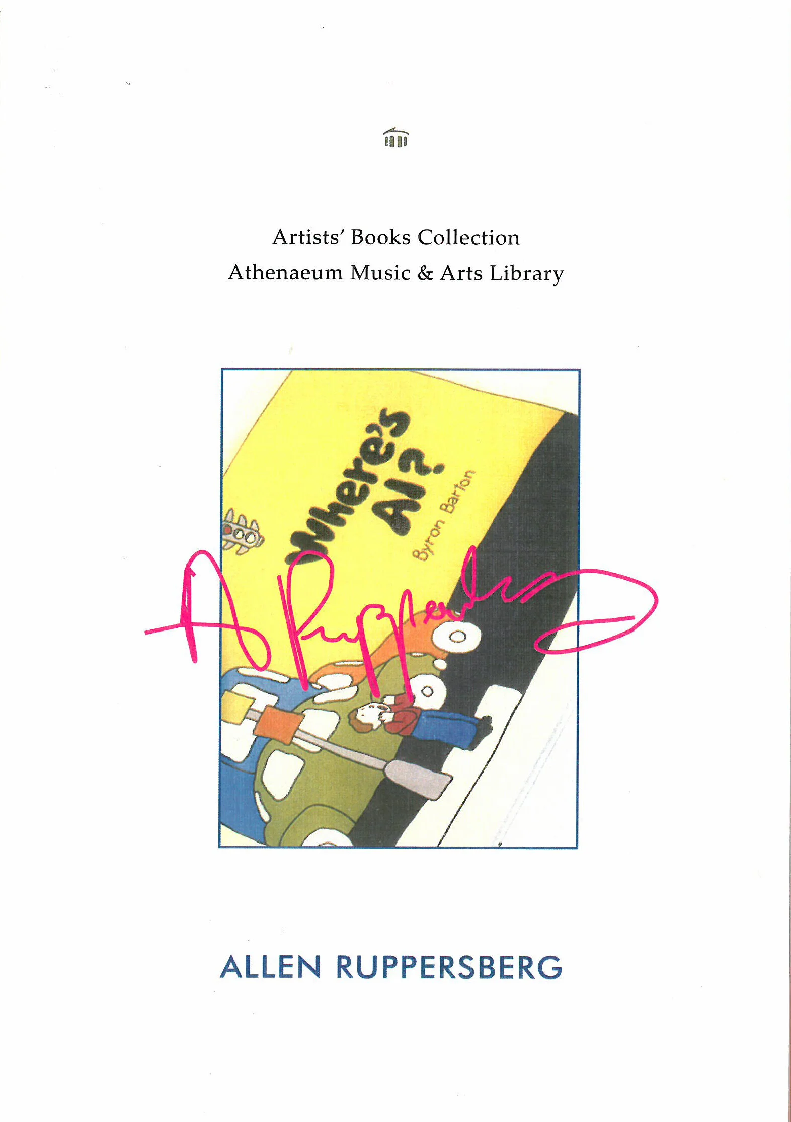Sol LeWitt: Artists' Books Collection, Athenaeum Music & Arts